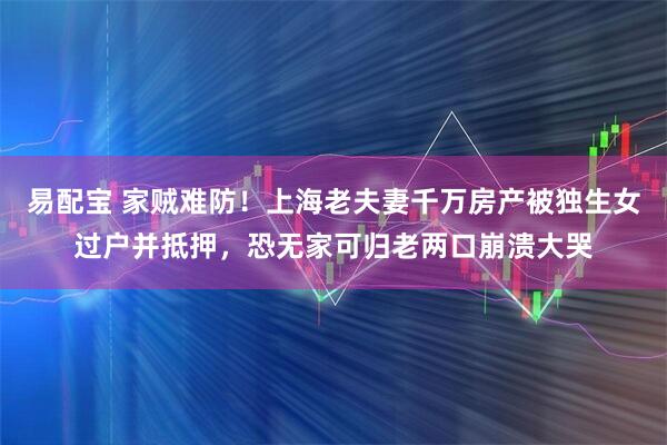 易配宝 家贼难防！上海老夫妻千万房产被独生女过户并抵押，恐无家可归老两口崩溃大哭