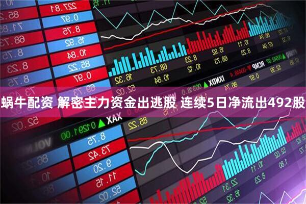蜗牛配资 解密主力资金出逃股 连续5日净流出492股