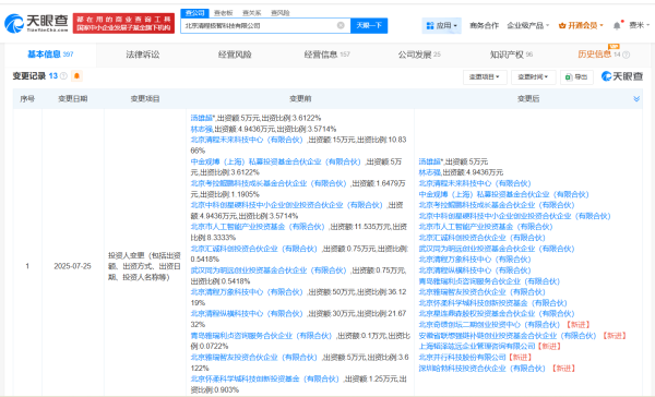 众盈易配 华为哈勃等入股清程极智