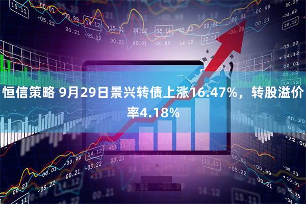 恒信策略 9月29日景兴转债上涨16.47%，转股溢价率4.18%